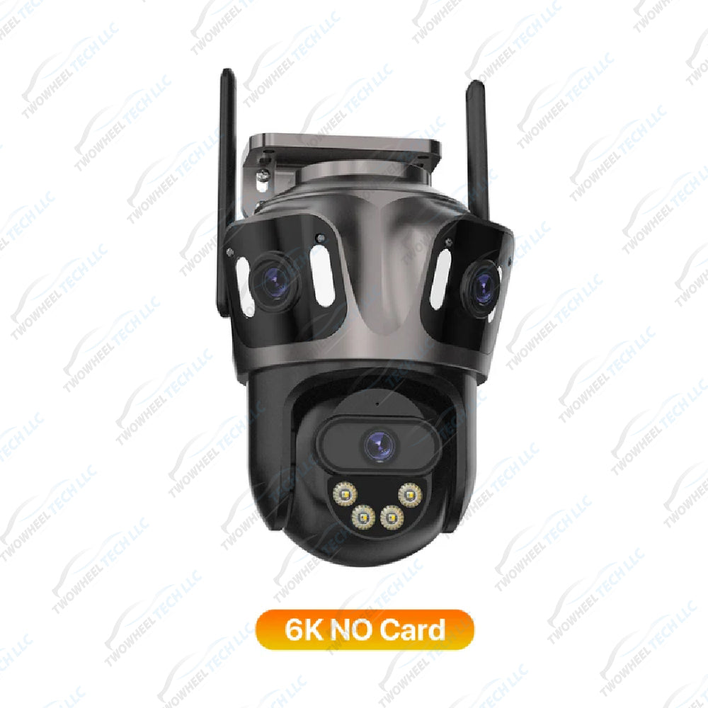 6K HD WiFi PTZ Camera – Dual Lens, AI Detection, Waterproof (iCsee)