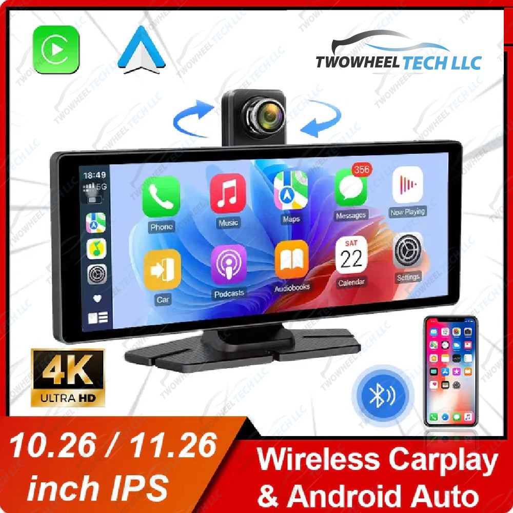 10.26"/11.26" Dash Cam – 4K, CarPlay & Android Auto