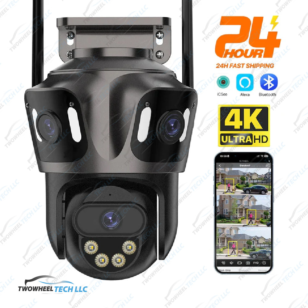 4K Dual Lens Outdoor WiFi PTZ Camera