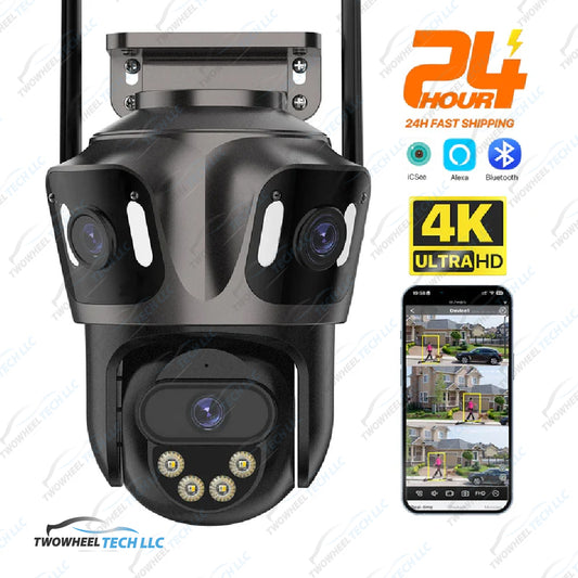 4K Dual Lens Outdoor WiFi PTZ Camera