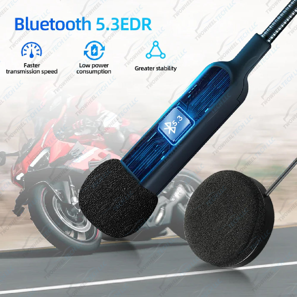 Bluetooth 5.3 Motorcycle Helmet Headset