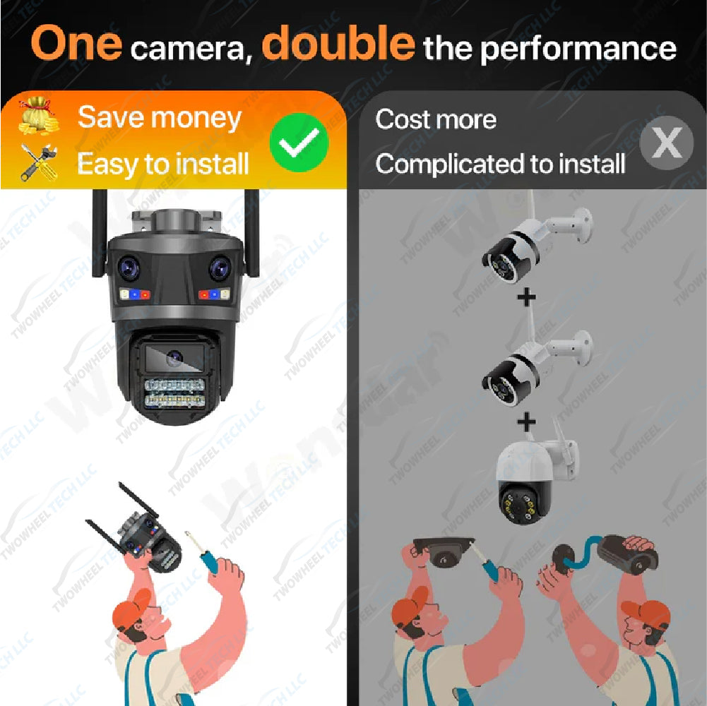 15MP 4K Outdoor WiFi PTZ Camera