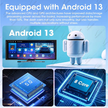 11.26" Car Radio Android 13 CarPlay + Camera