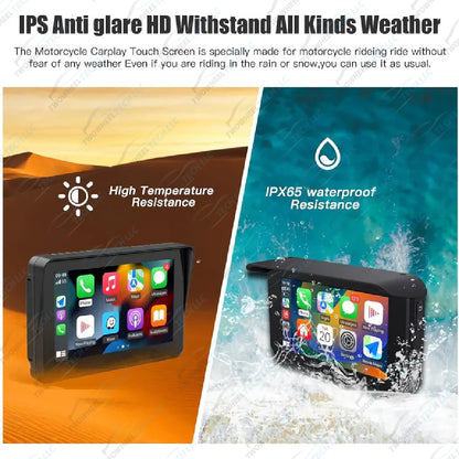 Motorcycle CarPlay & Android Auto Display
