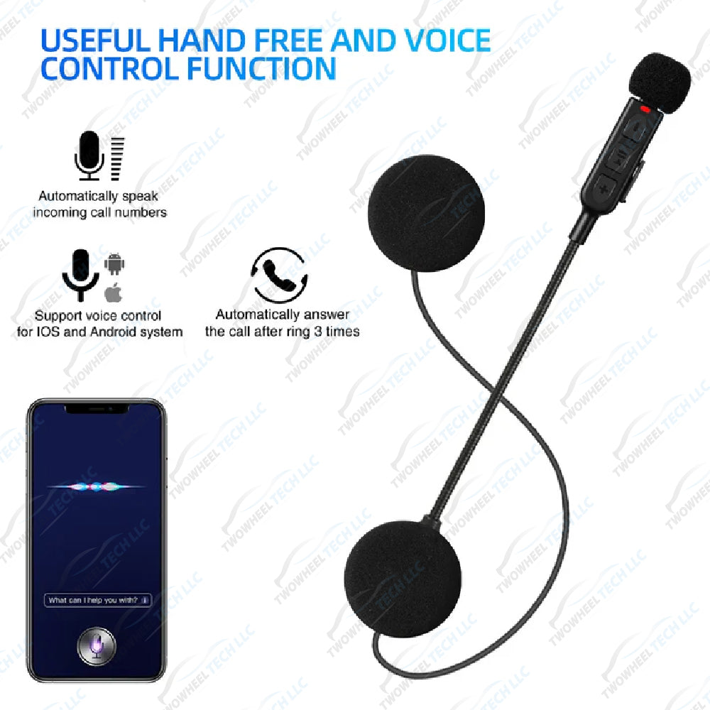 Bluetooth 5.3 Motorcycle Helmet Headset