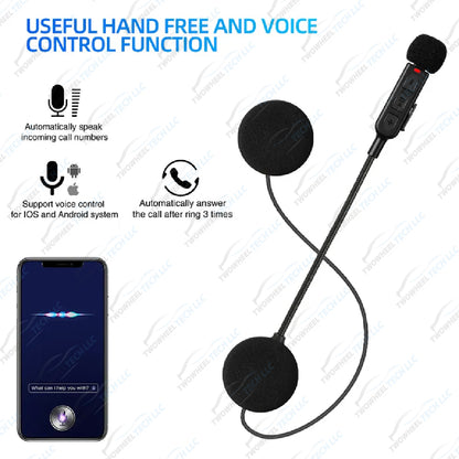 Bluetooth 5.3 Motorcycle Helmet Headset